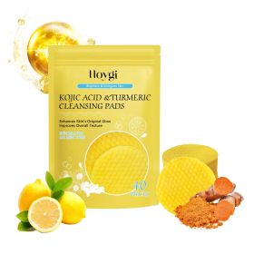 HOYGI Turmeric and Kojic Acid Face Cleansing Pads, 40 Pads