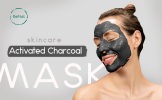 BeNat Natural Activated Charcoal Mask for Deep Cleansing, Pore Minimizing, and Skin Clarifying Exfoliating Facial Treatment - Clay Powder Formula