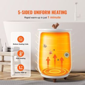 Towel Warmers for Bathroom, Towel Warmer Bucket Auto Shut Off for Spa Fits up to 3 Oversized Bath Towels, Blankets, Clothes, Bathrobes, PJ's and