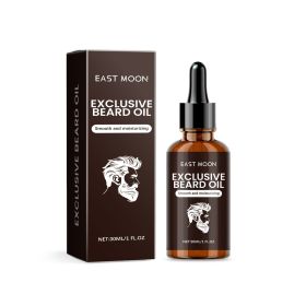 East Moon Men's Beard Oil Beard Hair Nourishing Nourishing Repair Frizz Supple Care Essential Oil