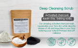 BeNat Natural Activated Charcoal Mask for Deep Cleansing, Pore Minimizing, and Skin Clarifying Exfoliating Facial Treatment - Clay Powder Formula