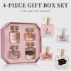 4-Piece Set, Women's Eau De Parfuma Spray Gift Box, Long Lasting Fragrance, 4 Different Flavor, Perfect For Holiday Gifts, Dating, Daily Life, Parties
