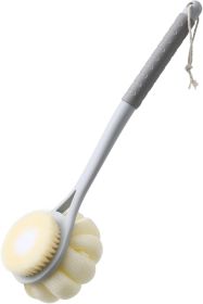 Shower Body Brush,Soft Bristles and Beautiful Pumpkin Loofah 14" Long Handle Back Scrubber Bath Mesh Sponge for Skin Exfoliating Bath (Material Type: Plastic)