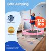 36" Kids Trampoline, 3FT Indoor Outdoor Trampoline, Foldable Mini Trampoline with Handle, Rebounder Trampoline for Toddlers